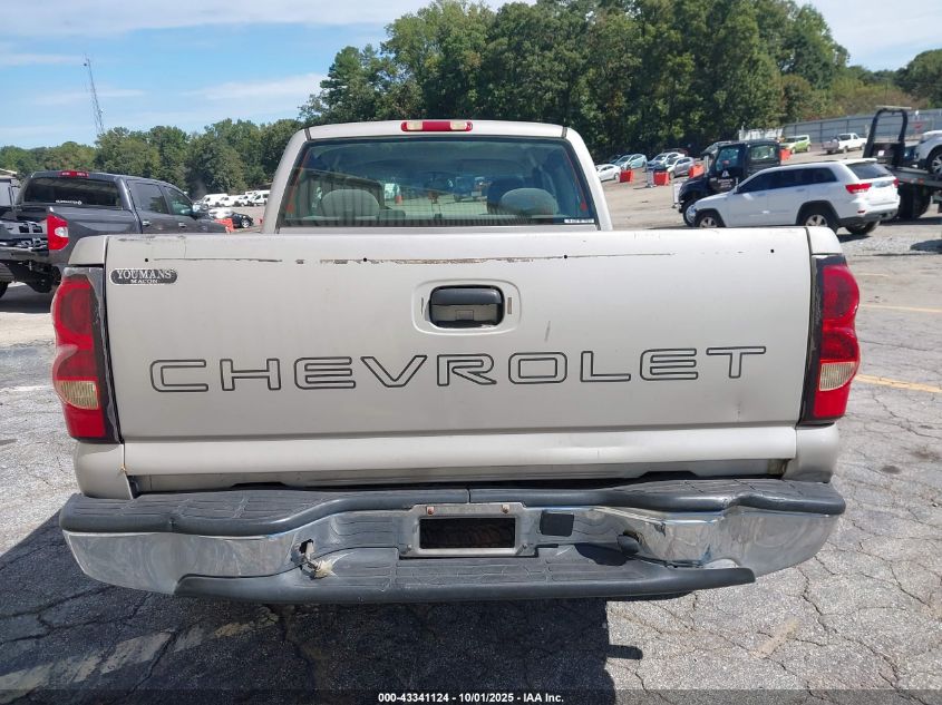 2006 Chevrolet Silverado 1500 Ls VIN: 1GCEC19VX6Z204777 Lot: 43341124