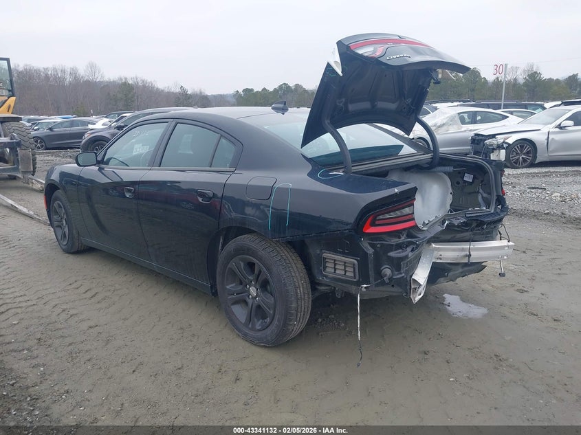 Vin: 2c3cdxbgxph563605, lot: 43835846, dodge charger sxt 20233