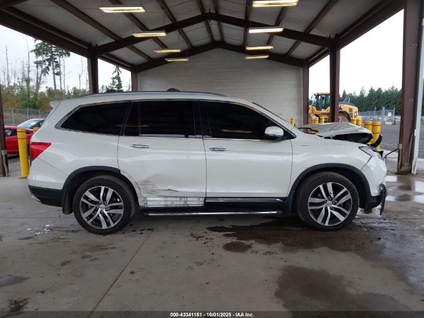 2016 Honda Pilot Elite VIN: 5FNYF6H08GB109701 Lot: 43341151