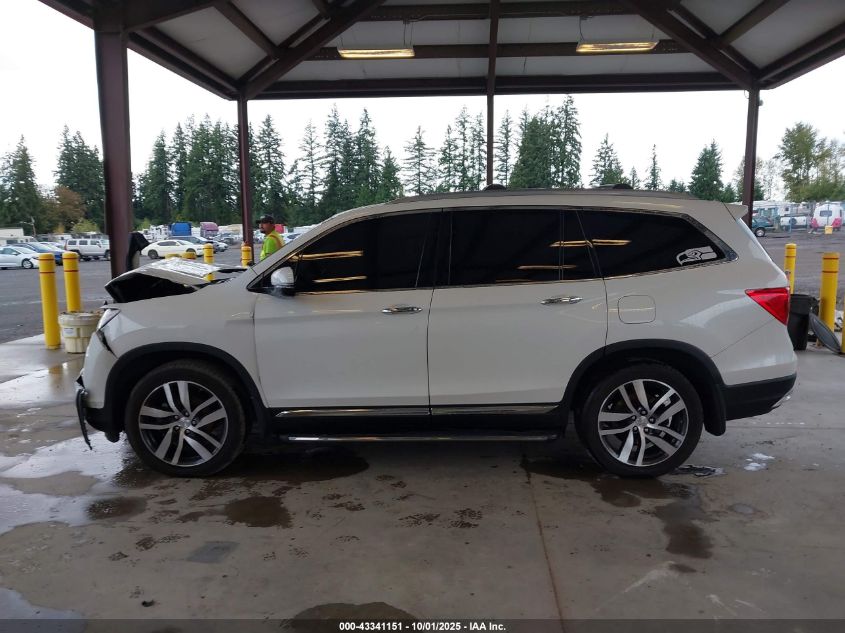 2016 Honda Pilot Elite VIN: 5FNYF6H08GB109701 Lot: 43341151