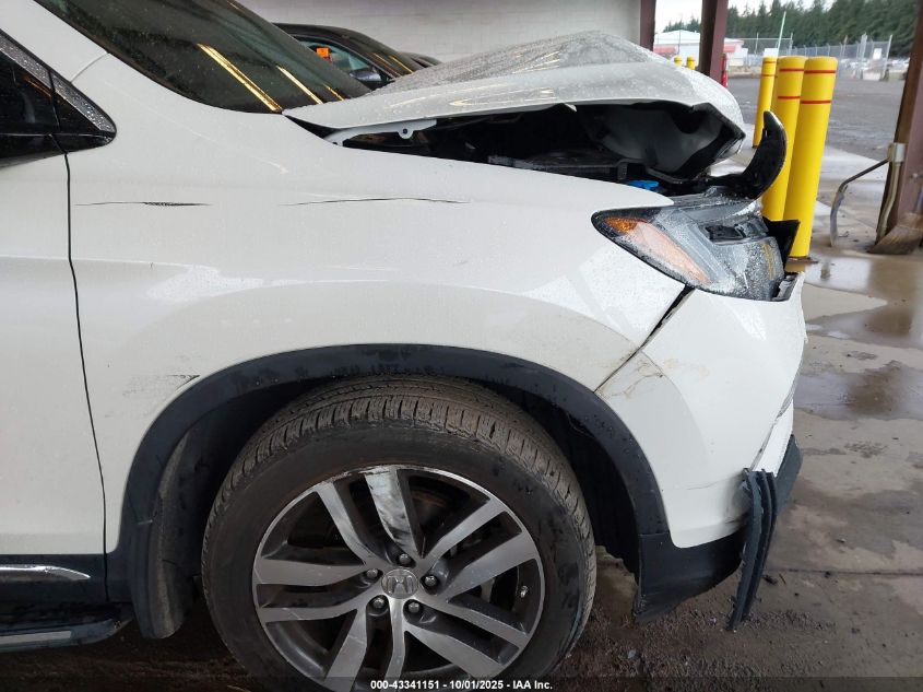 2016 Honda Pilot Elite VIN: 5FNYF6H08GB109701 Lot: 43341151