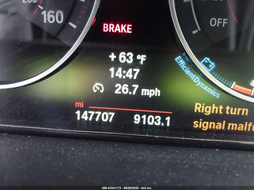 2014 BMW 335I xDrive VIN: WBA3B9G57ENR91279 Lot: 43341172