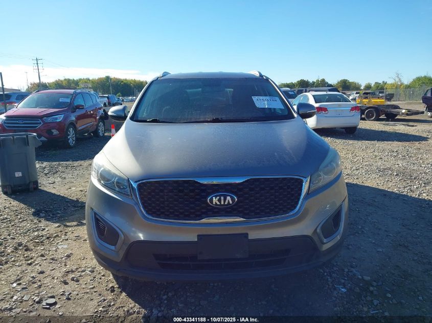 2016 Kia Sorento 3.3L Lx VIN: 5XYPGDA53GG072441 Lot: 43341188