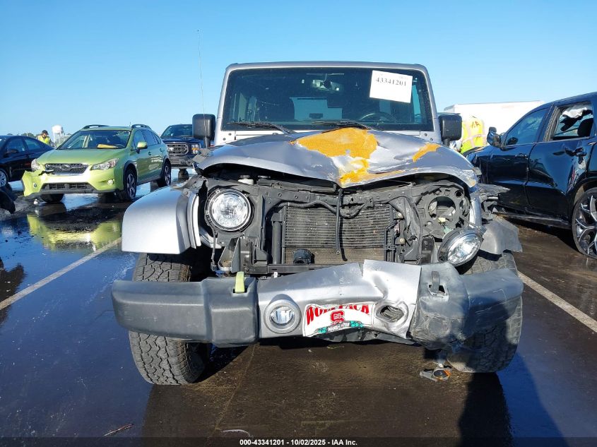 2018 Jeep Wrangler Jk Unlimited Sahara 4X4 VIN: 1C4HJWEG6JL929344 Lot: 43341201