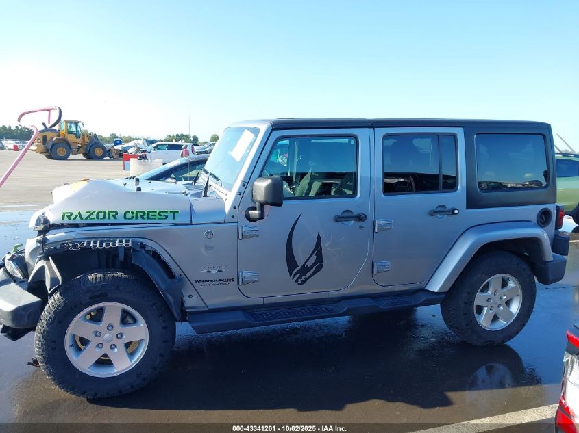 2018 Jeep Wrangler Jk Unlimited Sahara 4X4 VIN: 1C4HJWEG6JL929344 Lot: 43341201