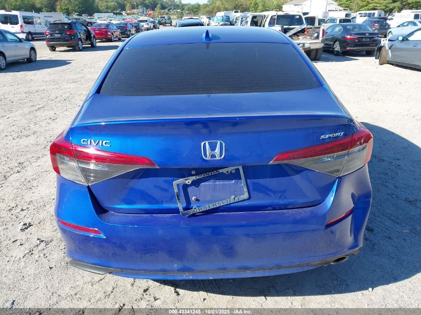 2022 Honda Civic Sport VIN: 2HGFE2F53NH581041 Lot: 43341245