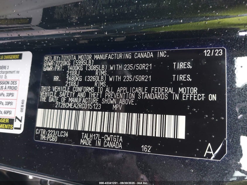 2024 LEXUS RX 500H F SPORT PERFORMANCE 2T2BCMEA2RC015123