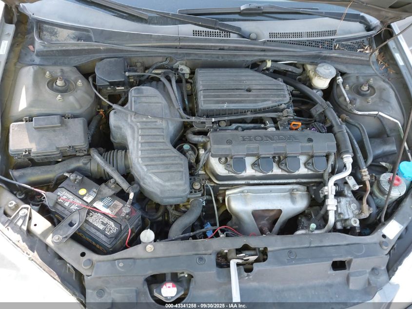 2005 Honda Civic Lx VIN: 2HGES16595H613845 Lot: 43341258