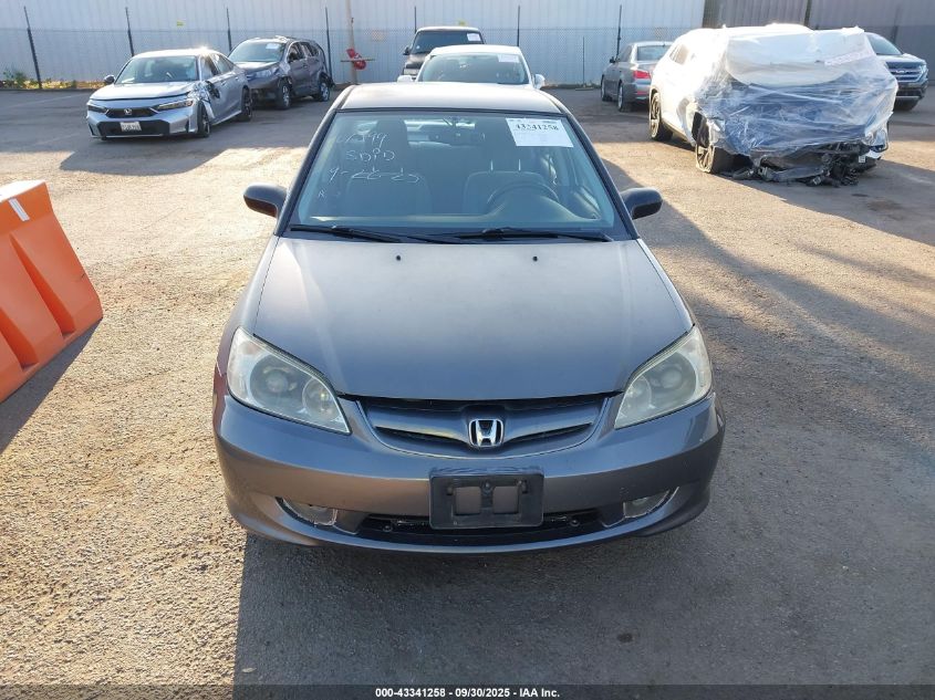 2005 Honda Civic Lx VIN: 2HGES16595H613845 Lot: 43341258
