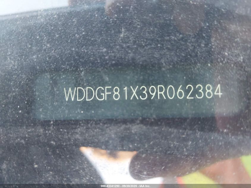 2009 Mercedes-Benz C 300 Sport 4Matic VIN: WDDGF81X39R062384 Lot: 43341290