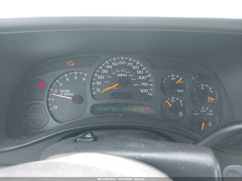 2003 Chevrolet Suburban 1500 Ls VIN: 3GNFK16TX3G161121 Lot: 43341310