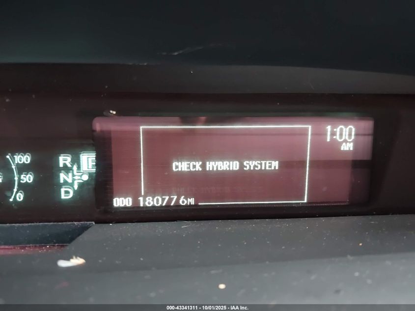 2011 Toyota Prius Two VIN: JTDKN3DU8B1405108 Lot: 43341311