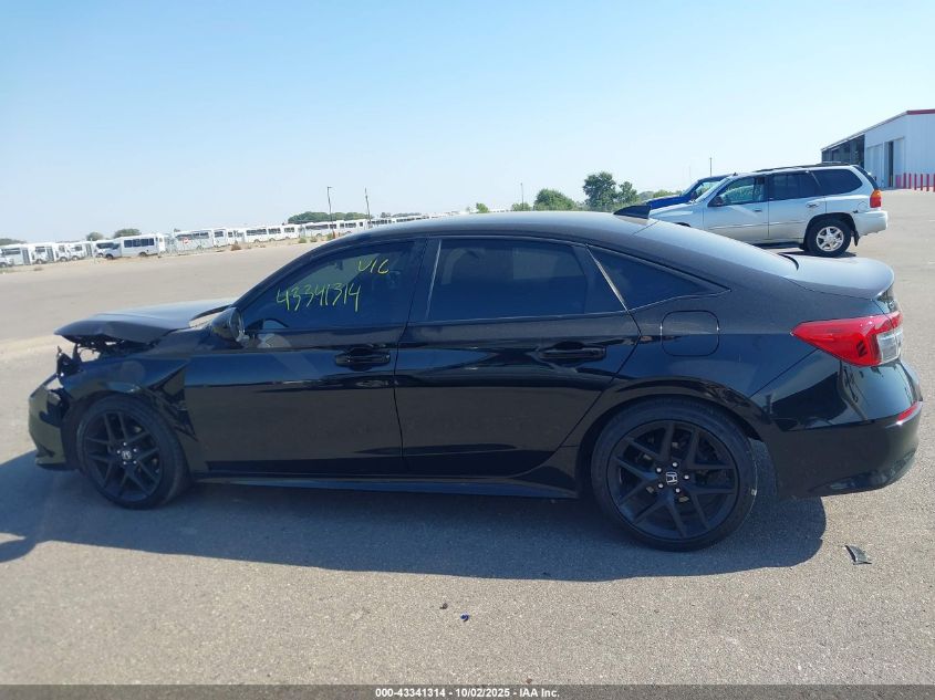 2022 Honda Civic Sport VIN: 2HGFE2F51NH560348 Lot: 43341314