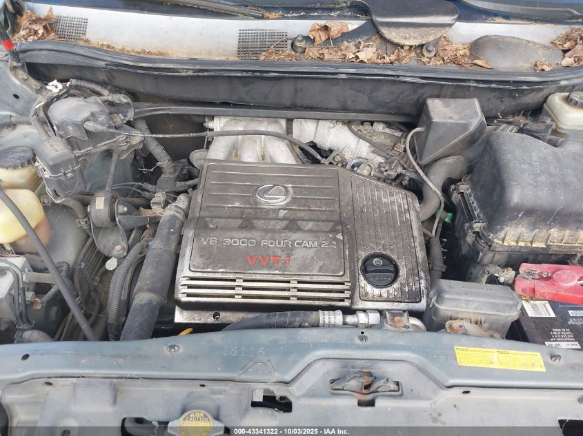 2003 Lexus Rx 300 VIN: JTJHF10U630314263 Lot: 43341322