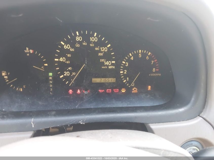 2003 Lexus Rx 300 VIN: JTJHF10U630314263 Lot: 43341322