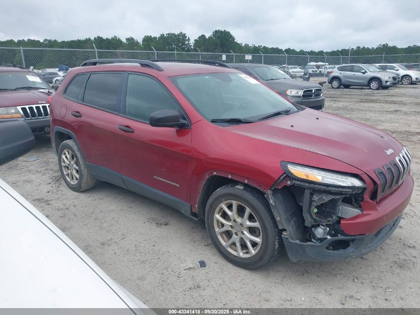 2016 Jeep Cherokee Sport VIN: 1C4PJLAB2GW200964 Lot: 43341418