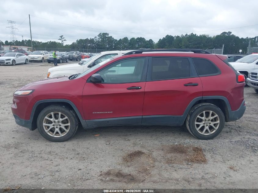 2016 Jeep Cherokee Sport VIN: 1C4PJLAB2GW200964 Lot: 43341418