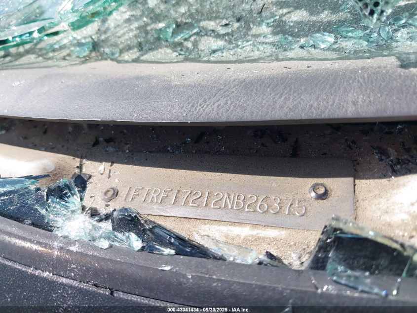 2002 Ford F-150 Xl/Xlt VIN: 1FTRF17212NB26375 Lot: 43341434