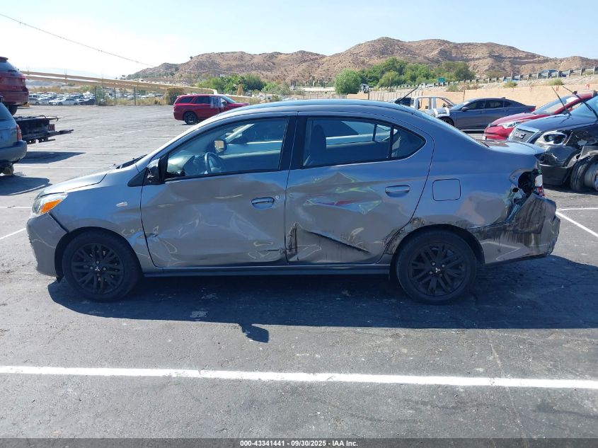 2023 Mitsubishi Mirage G4 Black Edition/Es/Le VIN: ML32FUFJ7PHF00592 Lot: 43341441