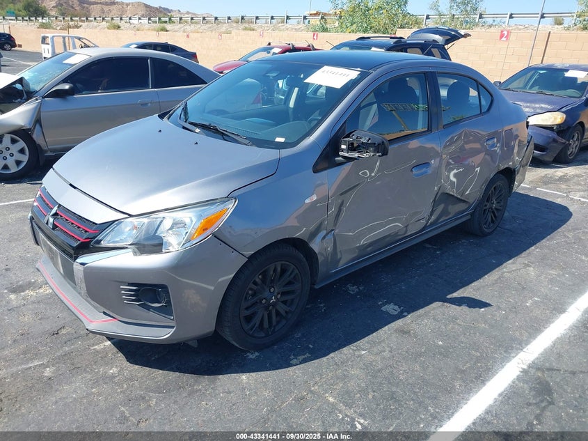 VIN ML32FUFJ7PHF00592 2023 MITSUBISHI MIRAGE G4 BLACK EDITION/ES/LE