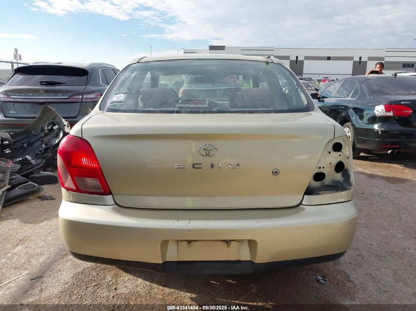2002 Toyota Echo VIN: JTDAT123620248703 Lot: 43341454