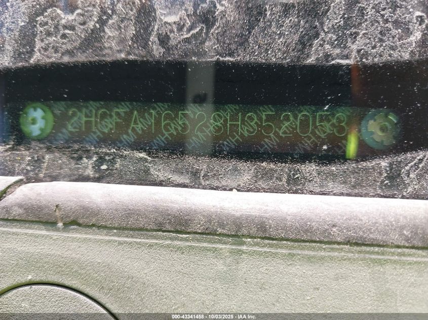 2008 Honda Civic Lx VIN: 2HGFA16528H352053 Lot: 43341458