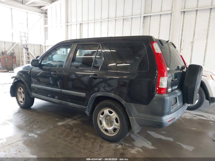 2006 Honda Cr-V Lx VIN: SHSRD78576U444306 Lot: 43341467