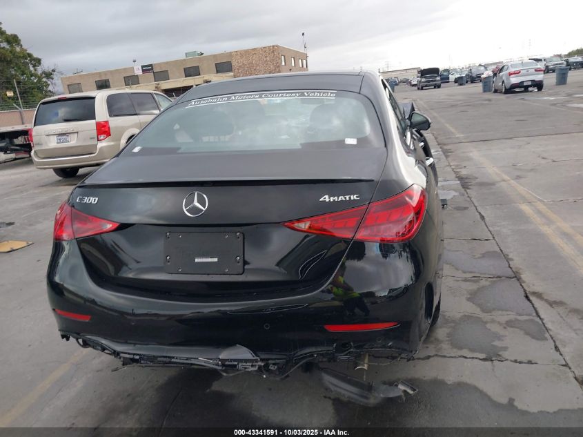 2025 Mercedes-Benz C 300 VIN: W1KAF4HB3SR272238 Lot: 43341591