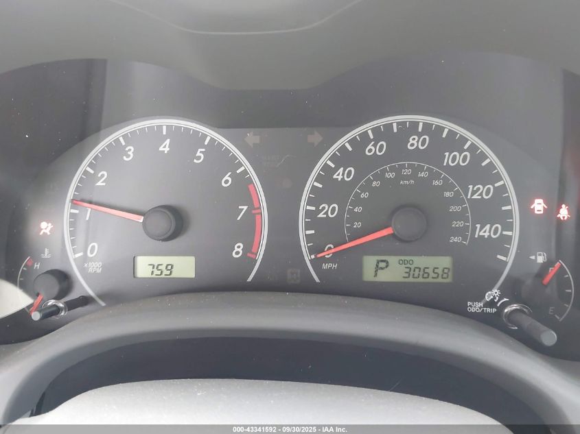 2009 Toyota Corolla Le VIN: JTDBL40E199032032 Lot: 43341592