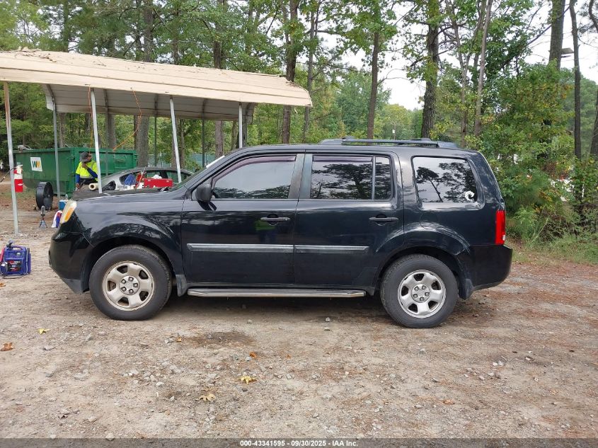 2012 Honda Pilot Lx VIN: 5FNYF4H24CB038772 Lot: 43341595