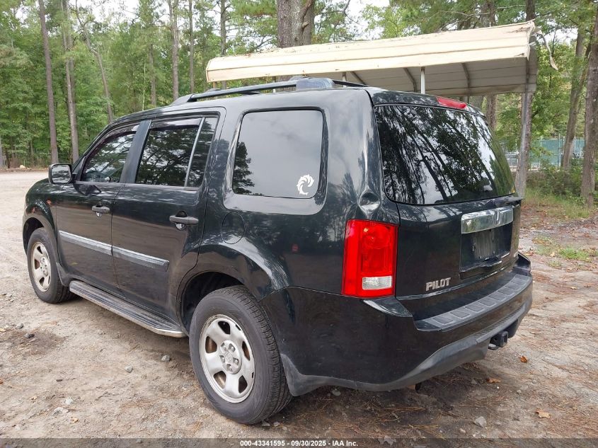 2012 Honda Pilot Lx VIN: 5FNYF4H24CB038772 Lot: 43341595