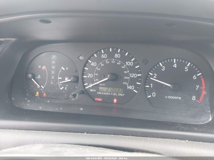 1998 Toyota Camry Le VIN: JT2BG22K2W0250081 Lot: 43341600