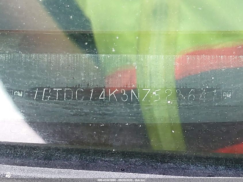 1992 GMC Sierra C1500 VIN: 1GTDC14K3NZ523641 Lot: 43341668