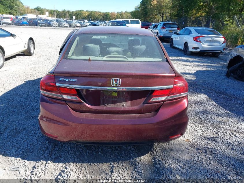 2014 Honda Civic Ex VIN: 2HGFB2F80EH530373 Lot: 43341711