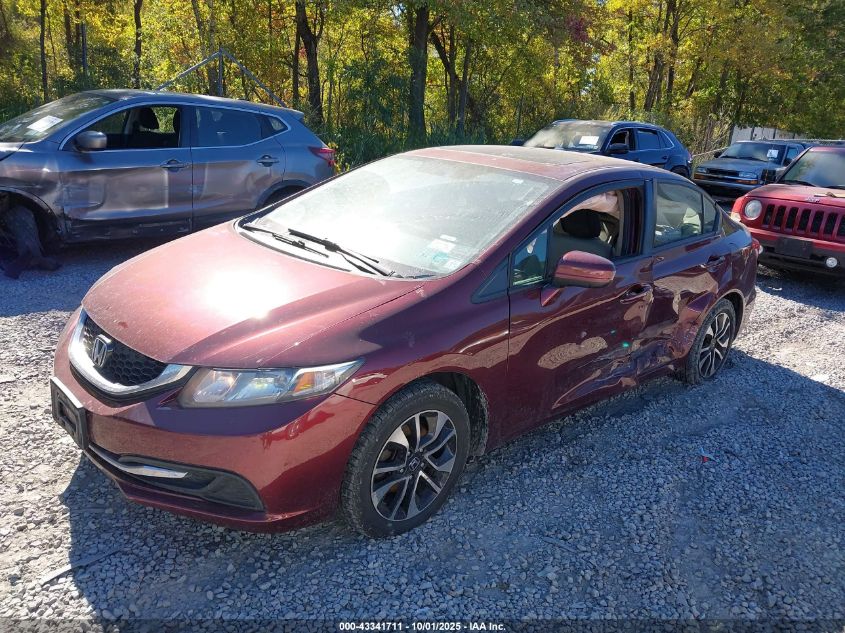 2014 Honda Civic Ex VIN: 2HGFB2F80EH530373 Lot: 43341711