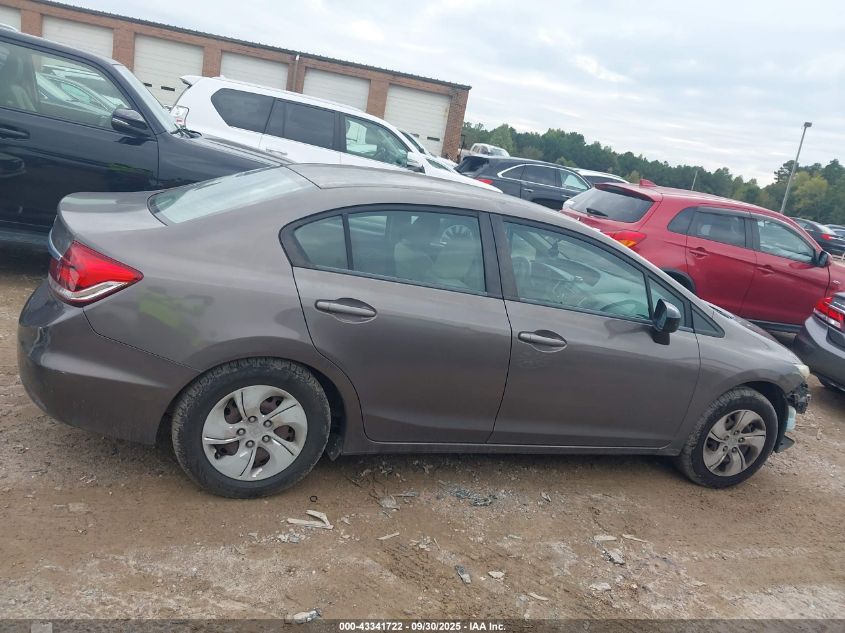 2014 Honda Civic Lx VIN: 2HGFB2F57EH525144 Lot: 43341722