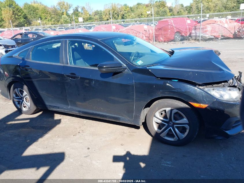 2018 Honda Civic Lx VIN: 19XFC2F54JE200677 Lot: 43341786