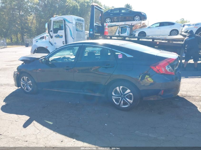 2018 Honda Civic Lx VIN: 19XFC2F54JE200677 Lot: 43341786