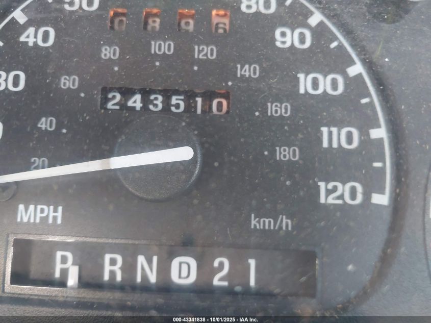 1997 Ford Ranger Splash/Xl/Xlt VIN: 1FTCR10A4VUC42095 Lot: 43341838