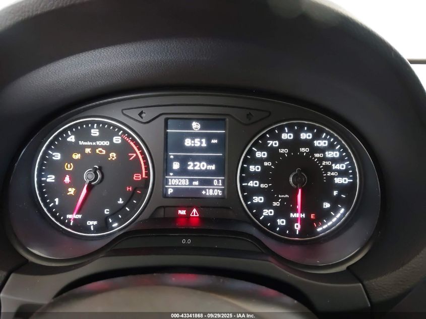 2017 Audi A3 2.0T Premium VIN: WAUAUGFFXH1045110 Lot: 43341868