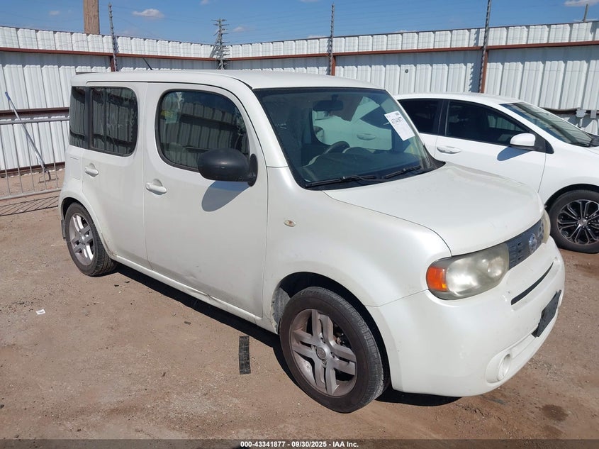 2009 Nissan Cube 1.8S white wagon gasoline JN8AZ28R59T109949 photo #1