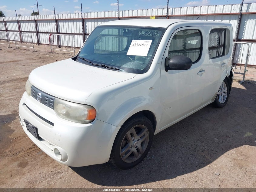 2009 Nissan Cube 1.8S white wagon gasoline JN8AZ28R59T109949 photo #3