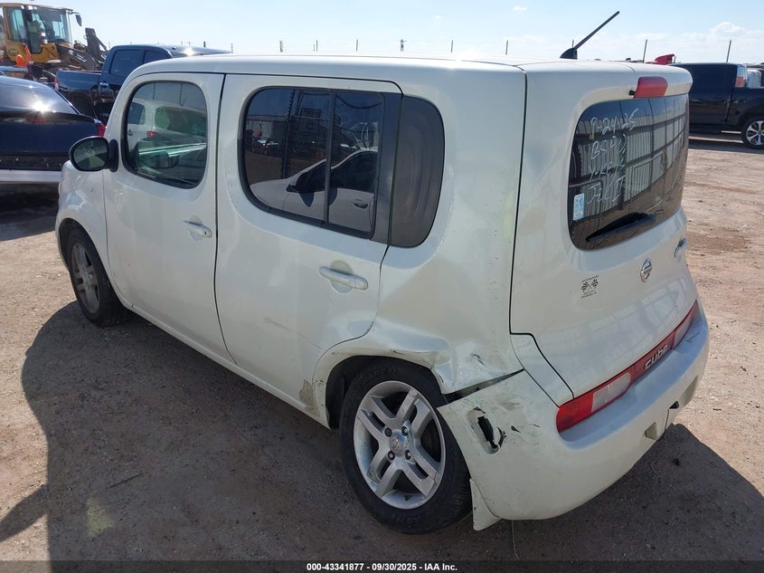2009 Nissan Cube 1.8S white wagon gasoline JN8AZ28R59T109949 photo #4