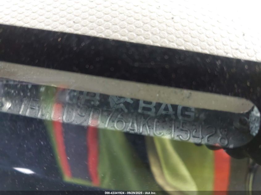 2010 Ford Escape Xlt VIN: 1FMCU9D76AKC15428 Lot: 43341924