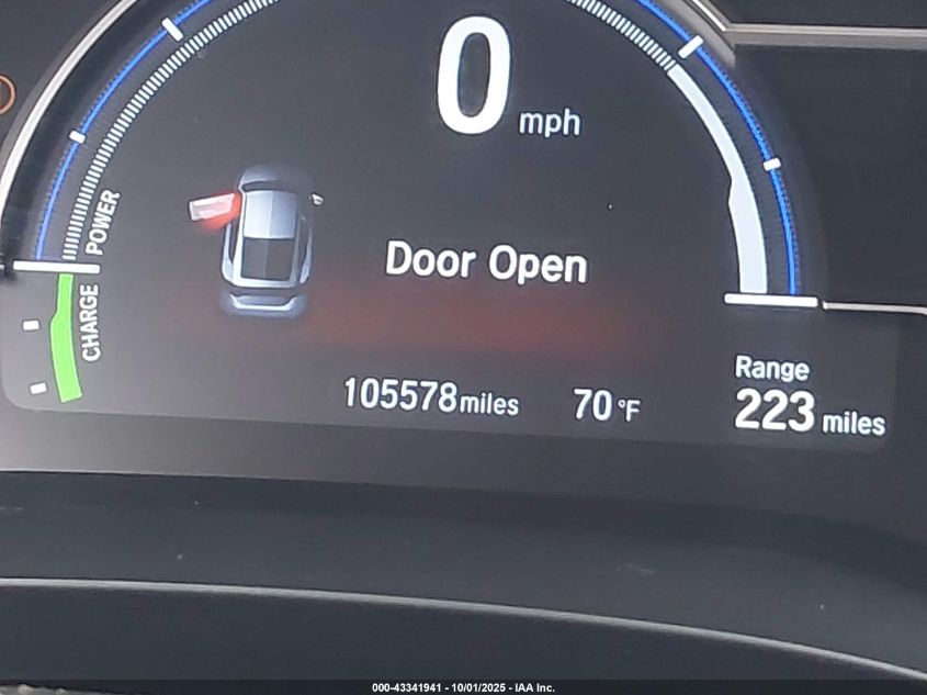 2019 Honda Clarity Plug-In Hybrid VIN: JHMZC5F1XKC006741 Lot: 43341941