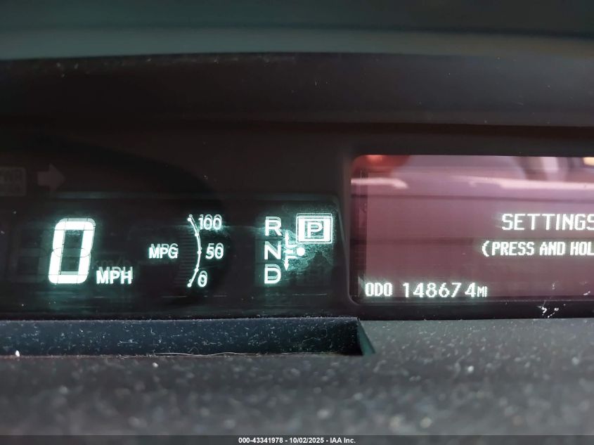 2011 Toyota Prius Two VIN: JTDKN3DU6B5317196 Lot: 43341978