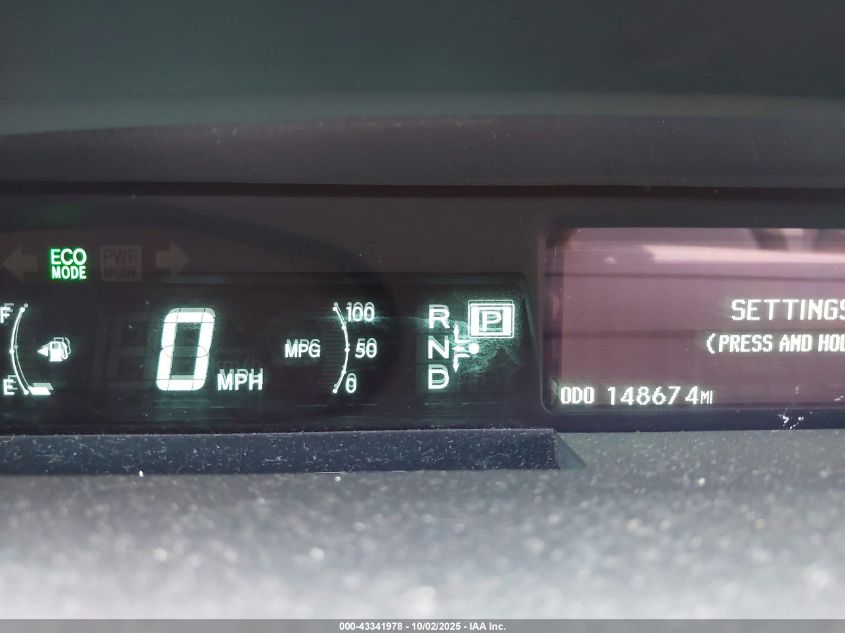 2011 Toyota Prius Two VIN: JTDKN3DU6B5317196 Lot: 43341978