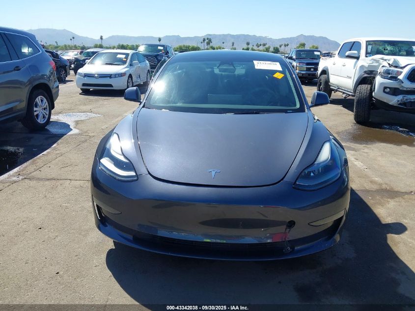 2023 Tesla Model 3 Rear-Wheel Drive VIN: 5YJ3E1EA1PF385599 Lot: 43342038