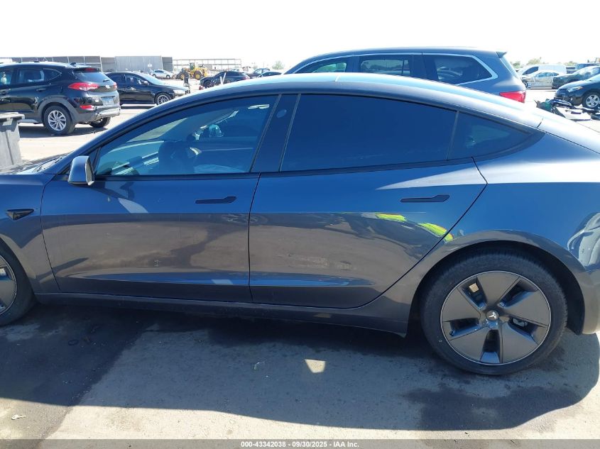 2023 Tesla Model 3 Rear-Wheel Drive VIN: 5YJ3E1EA1PF385599 Lot: 43342038
