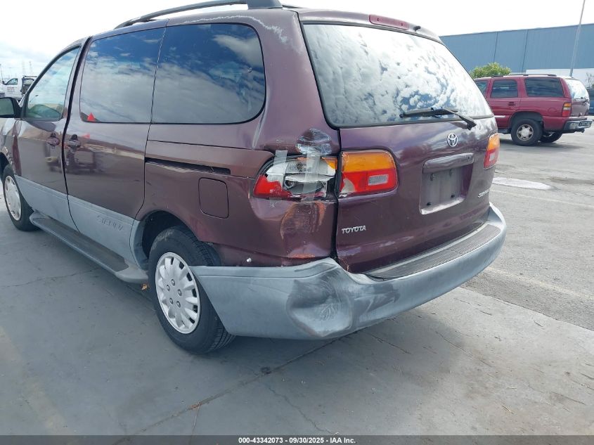 1998 Toyota Sienna Le VIN: 4T3ZF13COWU061581 Lot: 43342073